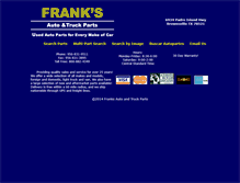 Tablet Screenshot of franksautoandtruckparts.com